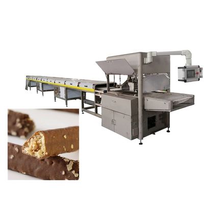 Equipamento de revestimento de chocolate puro de 500 kg/h com duas bombas 1200 mm de largura