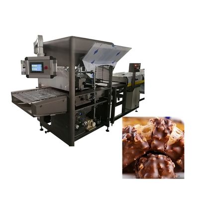 3 zonas de temperatura Máquina de revestimento de chocolate puro 2,5 m/min