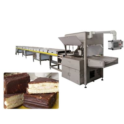 linha de revestimento do chocolate das zonas de temperatura 400kg/H 3 para o chocolate puro