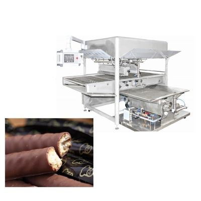 300 kg/hora Máquina de revestimento PLC de chocolate pequeno