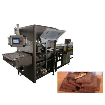 comprar Enrober puro do chocolate da largura de 1200mm com dois túneis das bombas e refrigerar online manufacture
